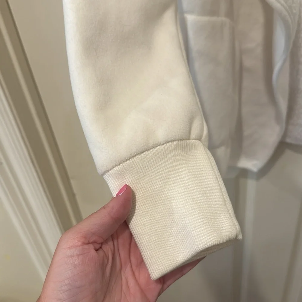 Abercrombie & Fitch NWT Soft A&F cream open face jacket, medium - Picture 6 of 9
